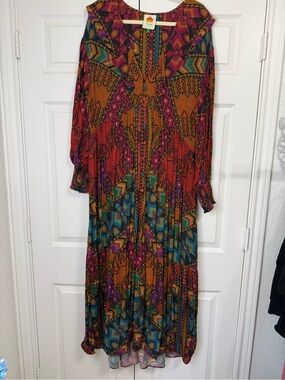 farm rio black embroidered flowers topstitching long sleeve mini dress | Dresses | Farm Rio Tuckernuck New Size:13 US - 46 EU black tie maxi dress Perfect for brunch dates HW25